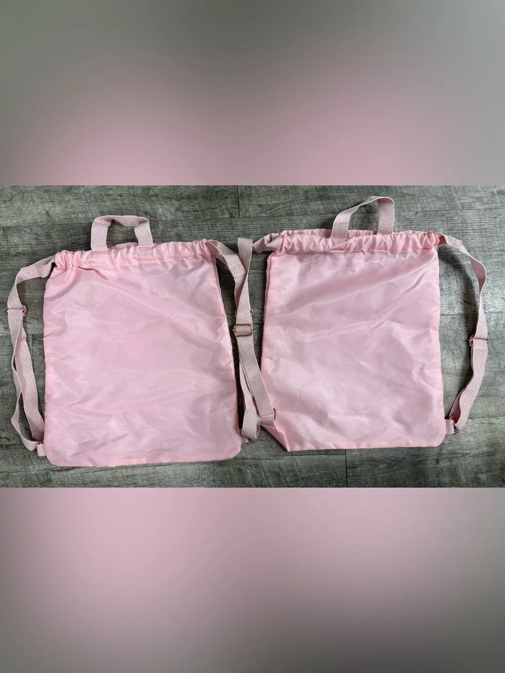 Set of 2 Bibbidi Bobbidi Boutique Disney Cruise  Drawstring Backpack Bag
